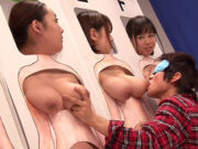 爆乳の母姉妹のおっぱいを息子がちゅぱちゅぱ舐めてどれが本物かを当てるエッチなゲーム 1